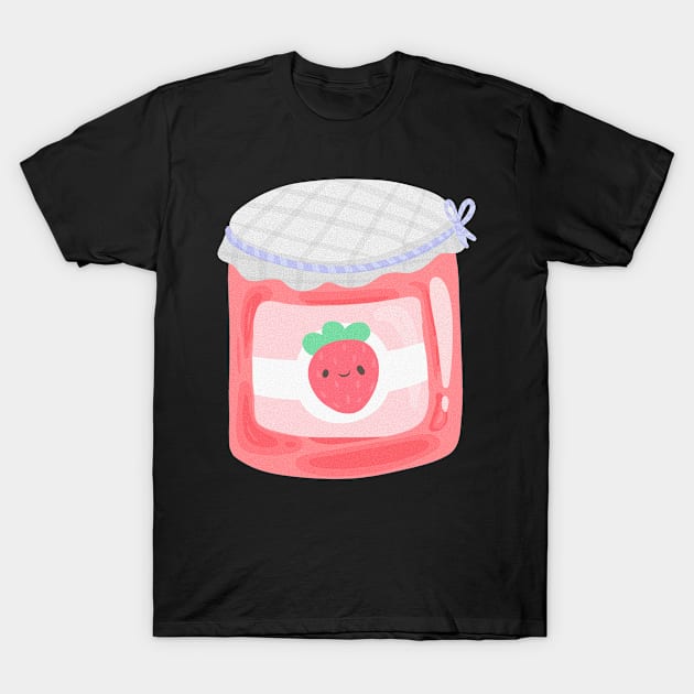 Strawberry jam jar T-Shirt by IcyBubblegum